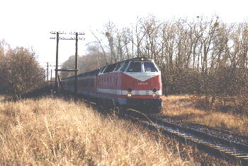 RB 26, BR 219 auf dem Weg von Rehfelde nach Herrensee